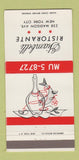 Matchbook Cover - Giambelli Ristorante New York City 30 Strike