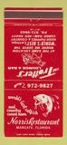 Matchbook Cover - Norris Restaurant Margate FL Trotter's Lounge Bar 30 Strike