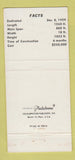 Matchbook Cover - Royal Gorge Colorado WEAR 30 Strike