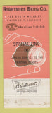 Matchbook Cover - Rightmire Berg Offset Plates Chicago IL 30 Strike
