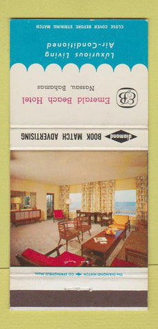 Matchbook Cover - Emerald Beach Hotel Nassau Bahamas 30 Strike