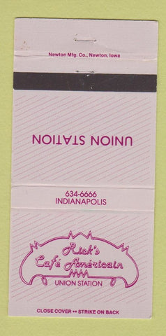 Matchbook Cover - Rick's Cafe Americain Indianapolis IN 30 Strike