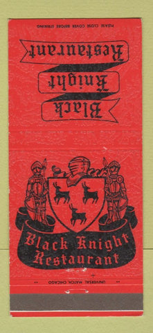 Matchbook Cover - Black Knight Restaurant Hoffman Estates IL 30 Strike
