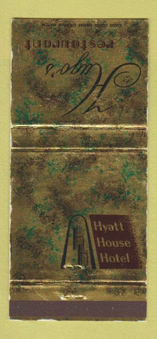 Matchbook Cover - Hugo's Restaurant Hyatt House Motel WEAR 30 Strike
