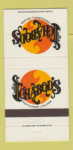 Matchbook Cover - Ichabod's Restaurant San Diego CA 30 Strike