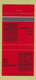 Matchbook Cover - Iron Gate Restaurant Belmont CA 30 Strike