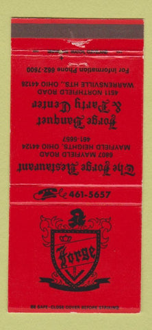 Matchbook Cover - Forge Banquet Party Center Warrensville Heights OH 30 Strike