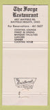 Matchbook Cover - Forge Banquet Party Center Warrensville Heights OH 30 Strike