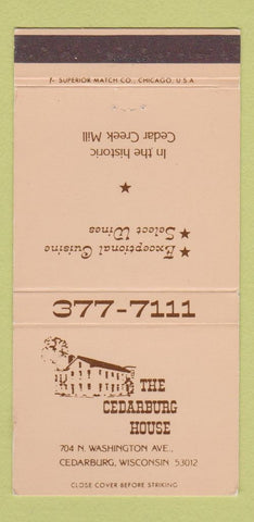 Matchbook Cover - Cedarburg House WI 30 Strike