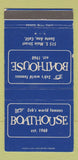 Matchbook Cover - Zeb's Boathouse Santa Ana CA 30 Strike