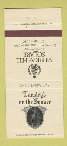 Matchbook Cover - Tarnley's on the Square Murray Hill NJ 30 Strike