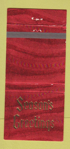 Matchbook Cover - Mishawaka Rubber Credit Union IN Christmas 30 Strike