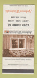 Matchbook Cover - Andersen Windows Ashby NE Lumber  30 Strike