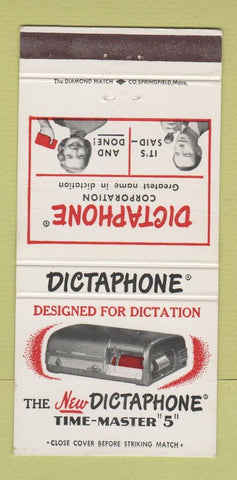 Matchbook Cover - Dictaphone intercom 30 Strike