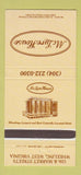 Matchbook Cover - McLure House Wheeling WV 30 Strike