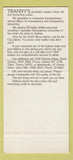 Matchbook Cover - Trannys North Sydney Australia color transparencies  30 Strike