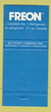 Matchbook Cover - Freon Refrigerants DuPont Canada 30 Strike