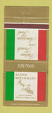 Matchbook Cover - Alpine Restaurant Arlington VA Italian French 30 Strike