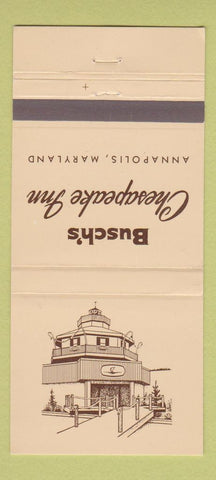 Matchbook Cover - Busch's Chesapeake Inn Annapolis MD 30 Strike