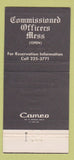 Matchbook Cover - Officers Mess Marine Corps Dept San Diego CA WEAR 30 Strike
