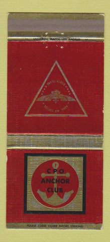 Matchbook Cover - CPO Anchor Club Naval Air Station San Diego CA 30 Strike