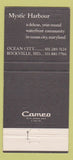 Matchbook Cover - Mystic Harbour Ocean City MD WEAR 30 Strike