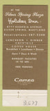 Matchbook Cover - Trojan Horse Restaurant Holiday Inn Silver Spring MD 30 Strike