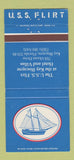 Matchbook Cover - USS Flirt Key Biscayne FL hotel 30 Strike