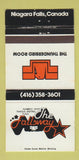 Matchbook Cover - Fallsway Niagara Falls ON Thunderbird Room 30 Strike