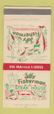 Matchbook Cover - Jolly Fisherman Restaurant Roslyn NY 30 Strike