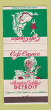 Matchbook Cover - Detroit MI Sheraton Cadillac Alice in Wonderland 30 Strike