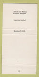 Matchbook Cover - Air Academy National Bank Colorado Springs WEAR 30 Strike