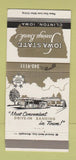 Matchbook Cover - Iowa State Savings Bank Clinton IA 30 Strike