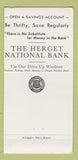 Matchbook Cover - Herget National Bank Pekin IL WEAR 30 Strike
