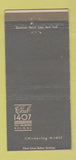Matchbook Cover - Club 1407 New York City WEAR 30 Strike