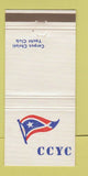 Matchbook Cover - Corpus Christi Yacht Club TX 30 Strike