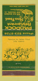 Matchbook Cover - Paddock Restaurant Seafood New Orleans LA 30 Strike