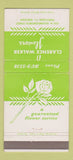 Matchbook Cover - Clarence Walker Flowers Portland OR 30 Strike