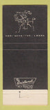 Matchbook Cover - Hart Schaffner Marx Hawthorne Rossmoor Fullerton CA 30 Strike