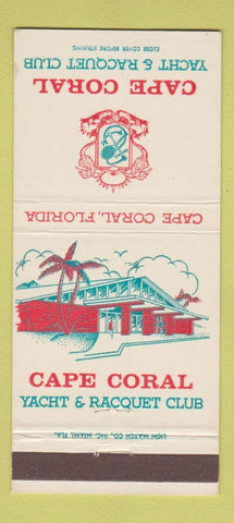 Matchbook Cover - Cape Coral Yacht Racquet Club Cape Coral FL 30 Strike