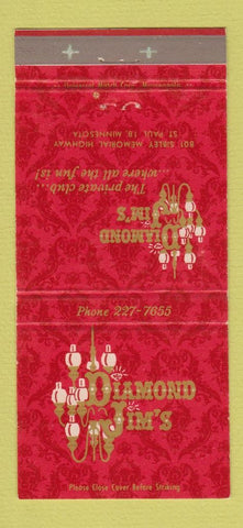 Matchbook Cover - Diamond Jim's St Paul MN 30 Strike