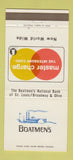 Matchbook Cover - Boatmen's National Bank St Louis MO 30 Strike