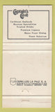 Matchbook Cover - Captain's Cove Cancun Mexico WEAR 30 Strike
