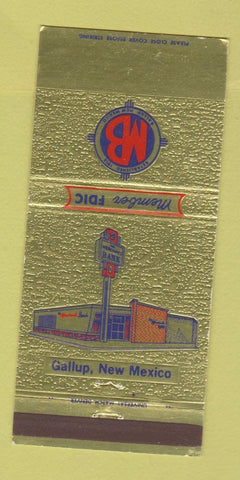 Matchbook Cover - Merchants Bank Gallup NM 30 Strike