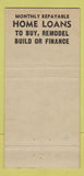 Matchbook Cover - Colonial Savings and Loan Elizabeth NJ WEAR GOLD 30 Strike