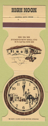 Matchbook Cover - High Noon Albuquerque NM Jewelite