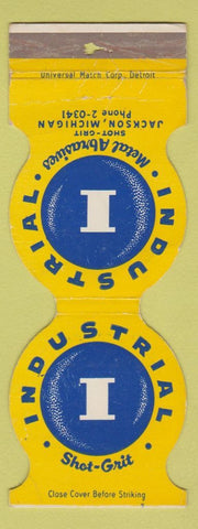Matchbook Cover - Industrial Shot Grit Jackson MI metal abrasives WORN