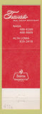 Matchbook Cover - Franco's Italian Restaurant Clear Lake City TX pizza