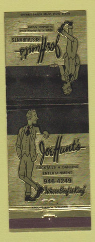 Matchbook Cover - Joe Hunt's Restaurant Scottsdale AZ
