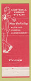 Matchbook Cover - Joe Hunt's Restaurant Scottsdale AZ